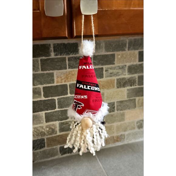Atlanta Falcons Handmade Pinecone Gnome Ornament 7.5” - Picture 3 of 3